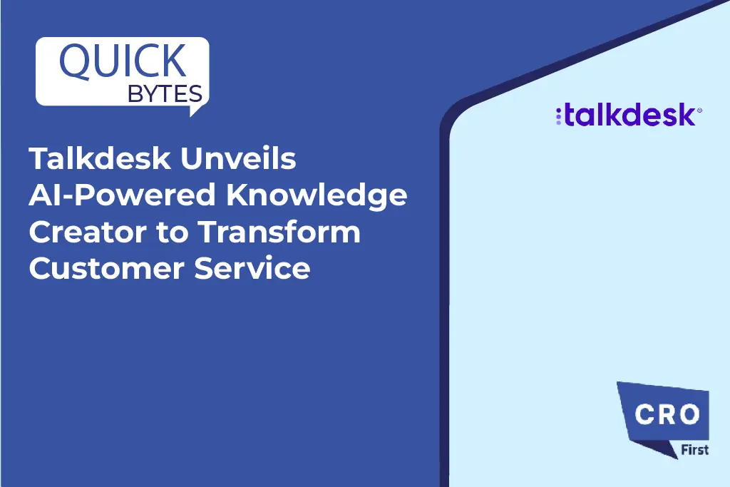 Talkdesk Unveils AI-Powered Knowledge Creator to Transform Customer Service